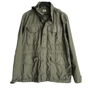 Faherty Mens Cooper M65 Jacket Size M Olive